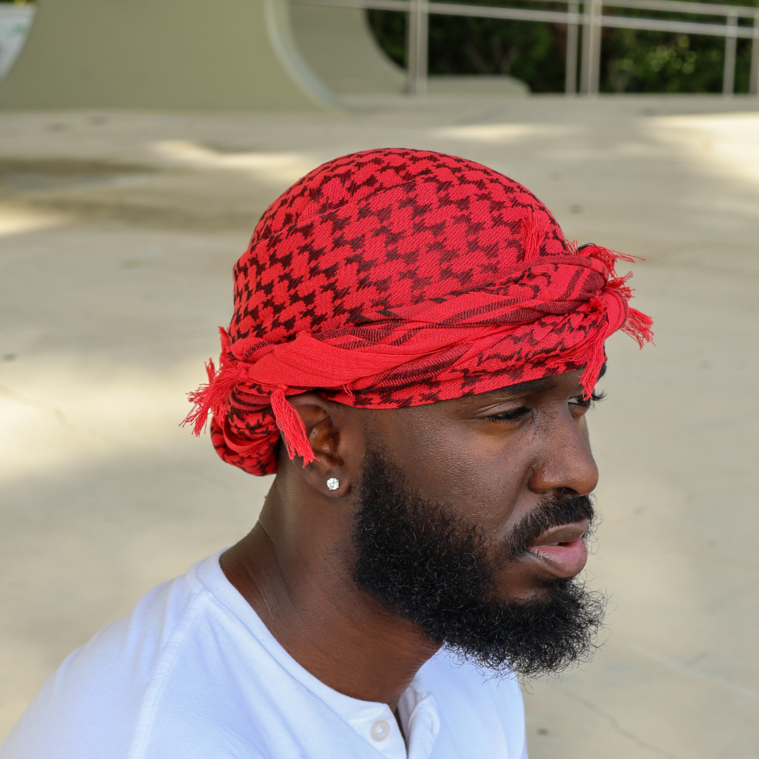 Red Head Tie Bandana