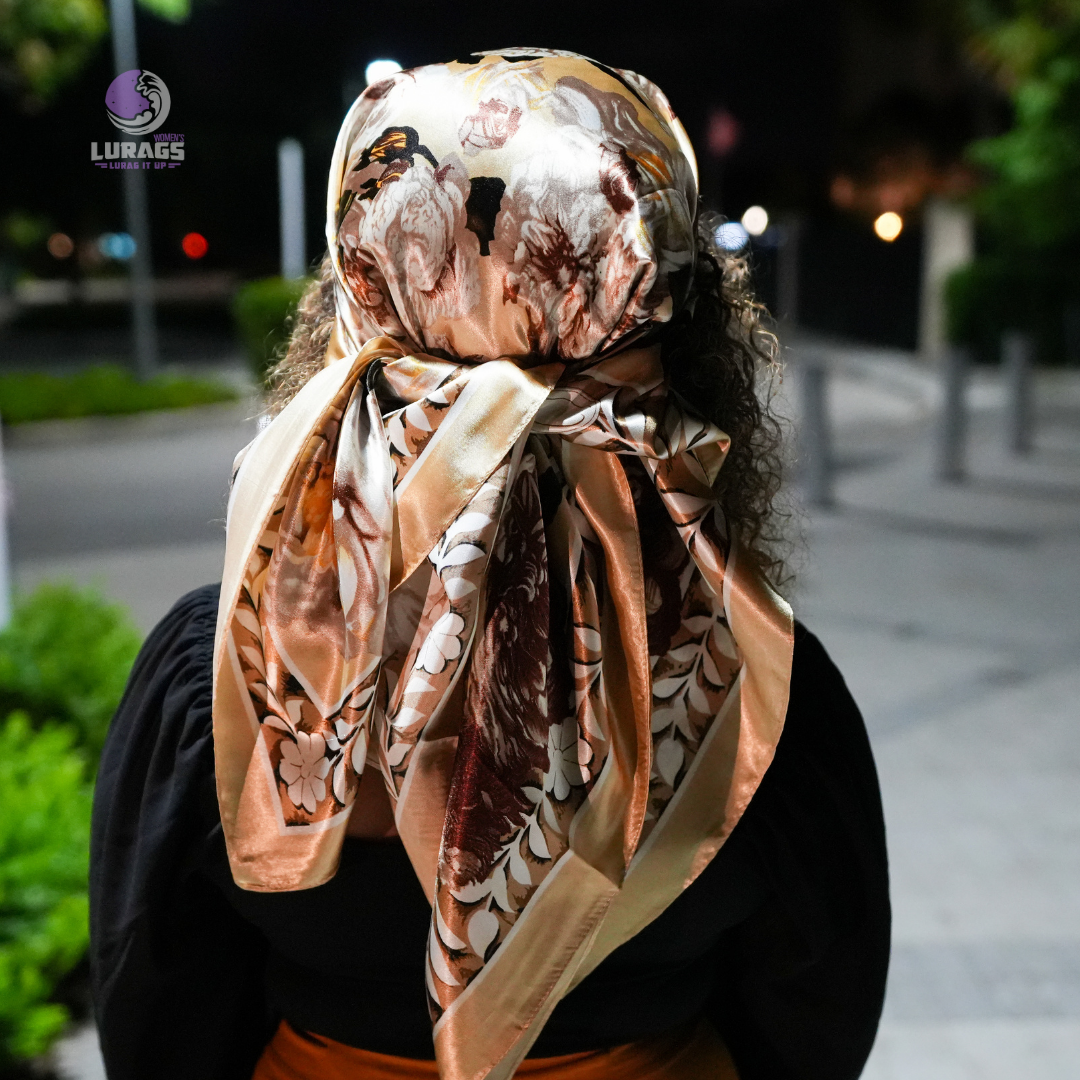 Silk Hair Scarf Kitsch Satin Sleep Scarf Sleep Silk Head Scarf For