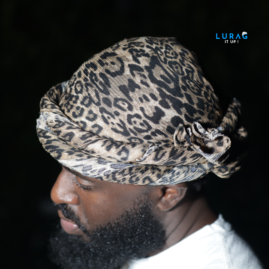Cheetah Print  Male Turban
