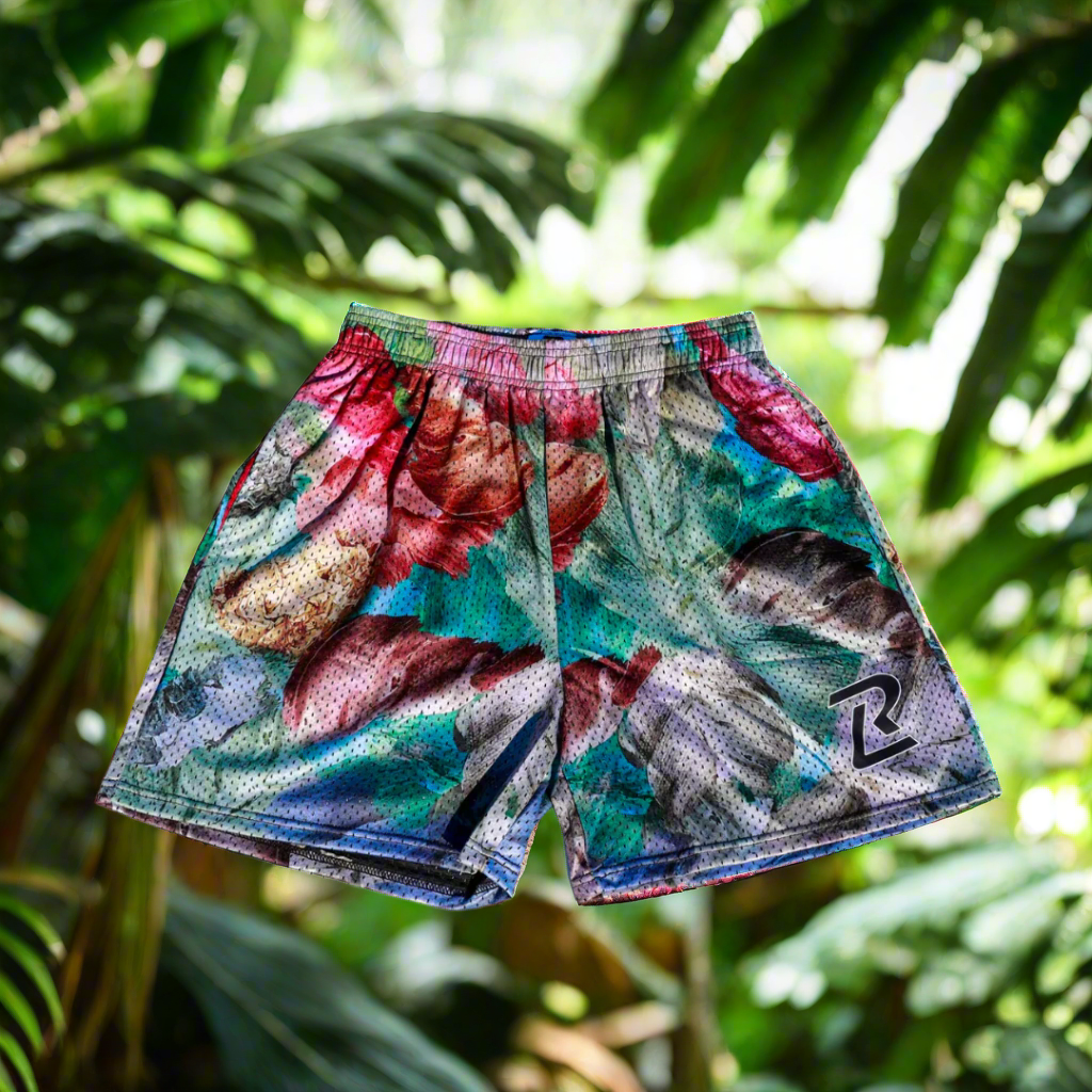 Floral Print Graphic Shorts