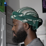 green stripe halo turban 
