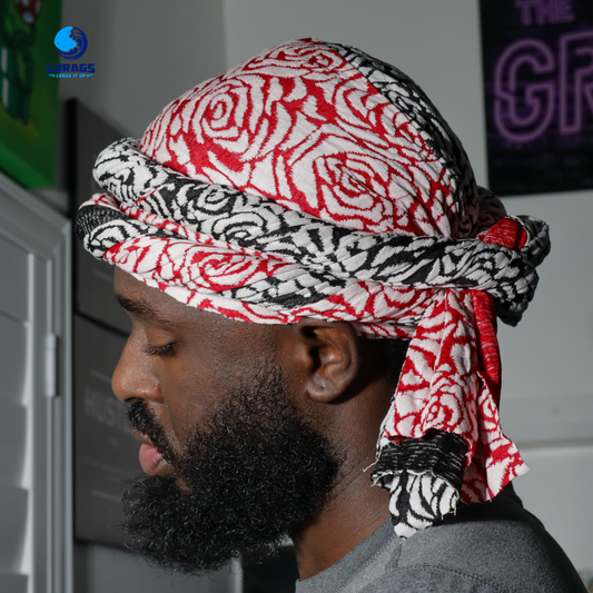 rose male halo turban 