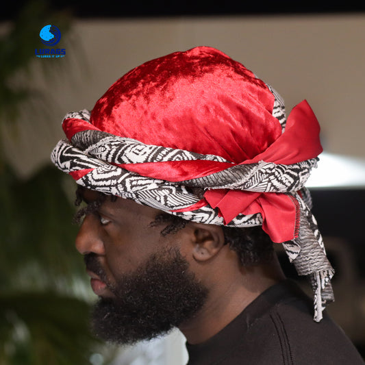 velvet male turban