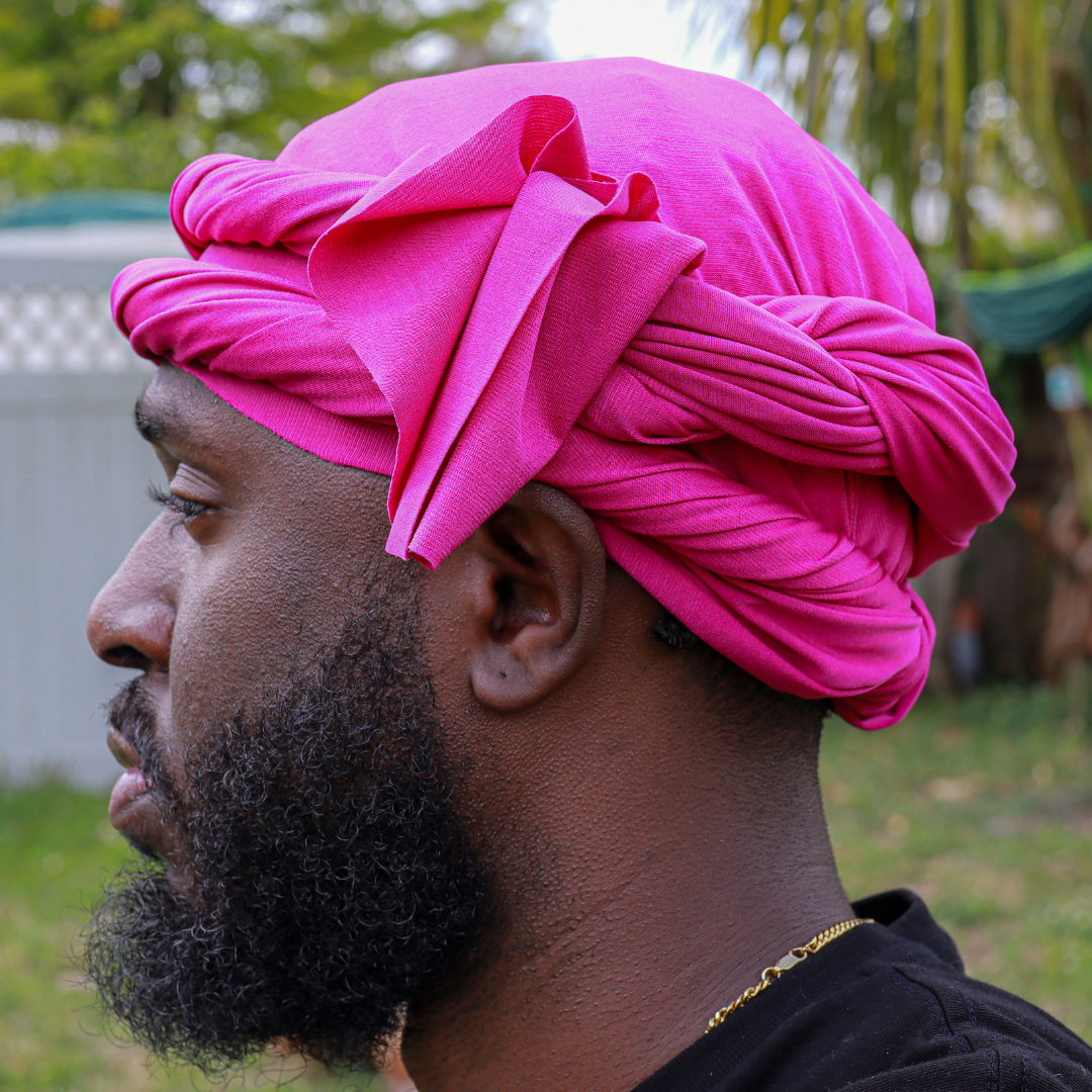 pink turban 