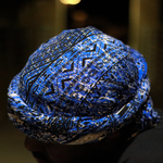 blue male turban