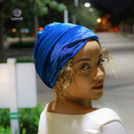 royal blue female turbans 