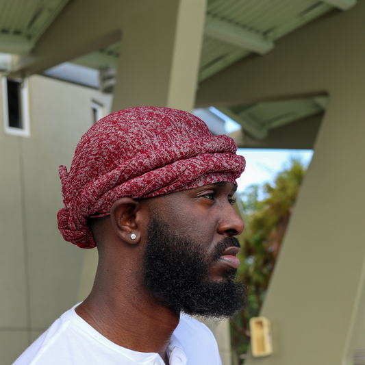 Burgundy Male turban 