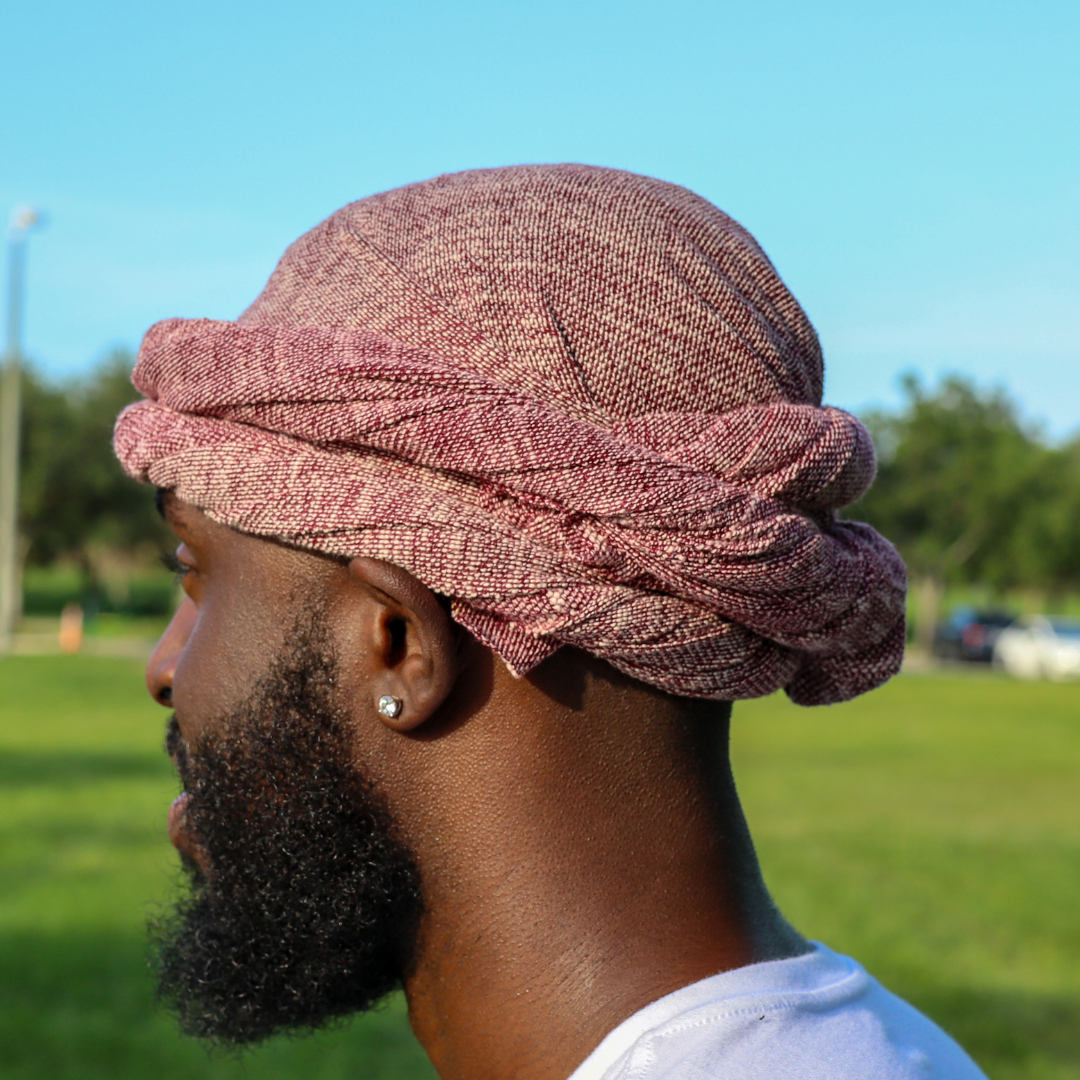 Light Burgundy Male Turban