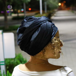 black womens head wrap