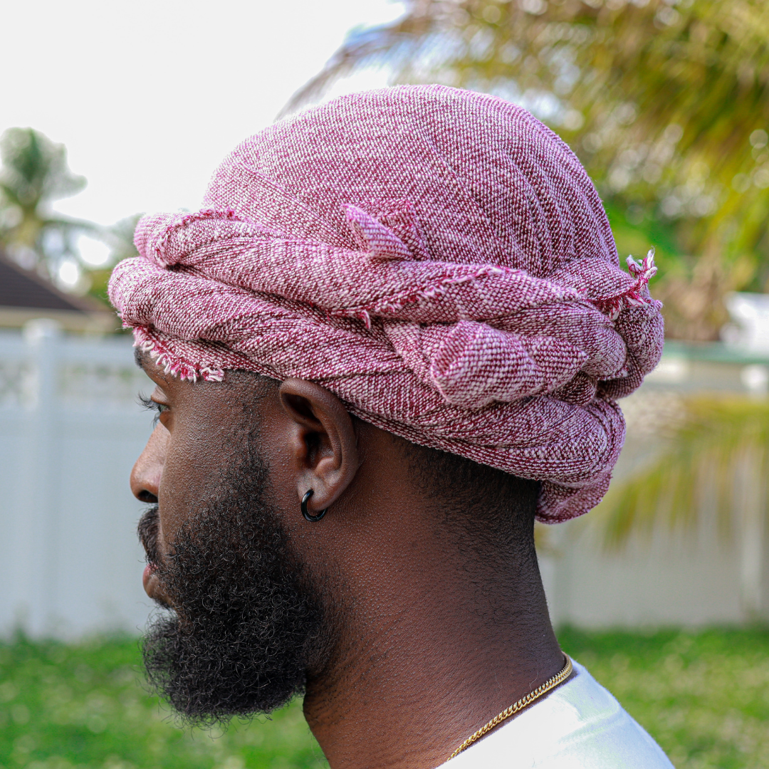 Light Burgundy Male Turban