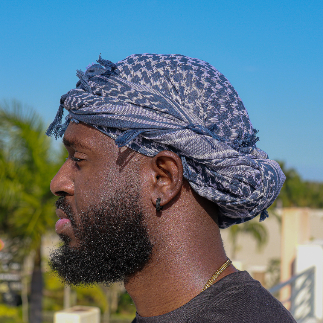 navy blue male turbans 
