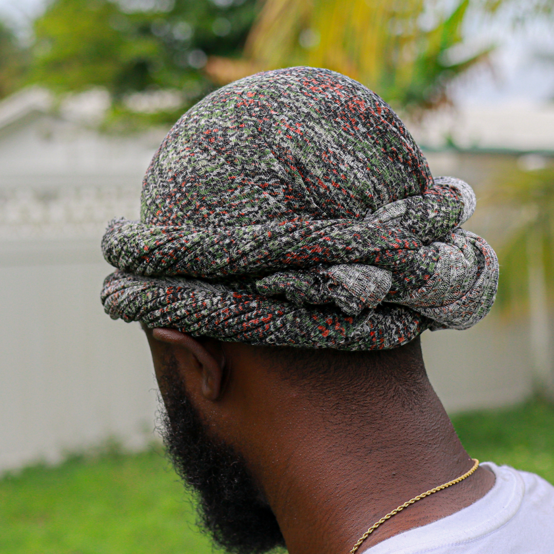 multi colored male turban 