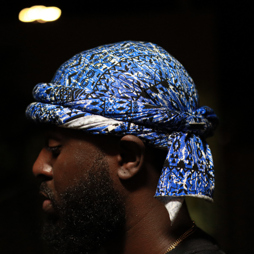 Blue Accent turban