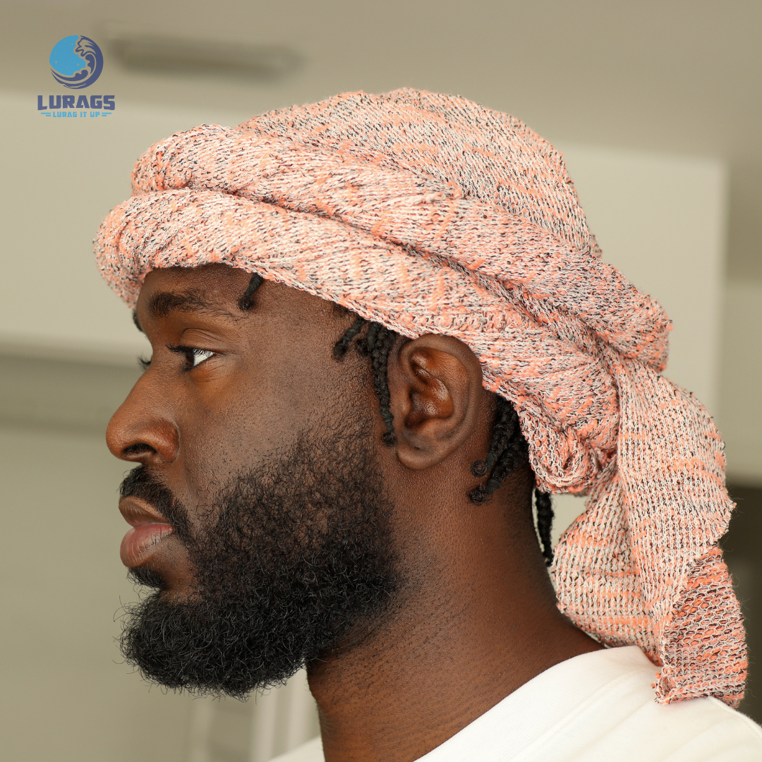 Apricot knitted Male Turban