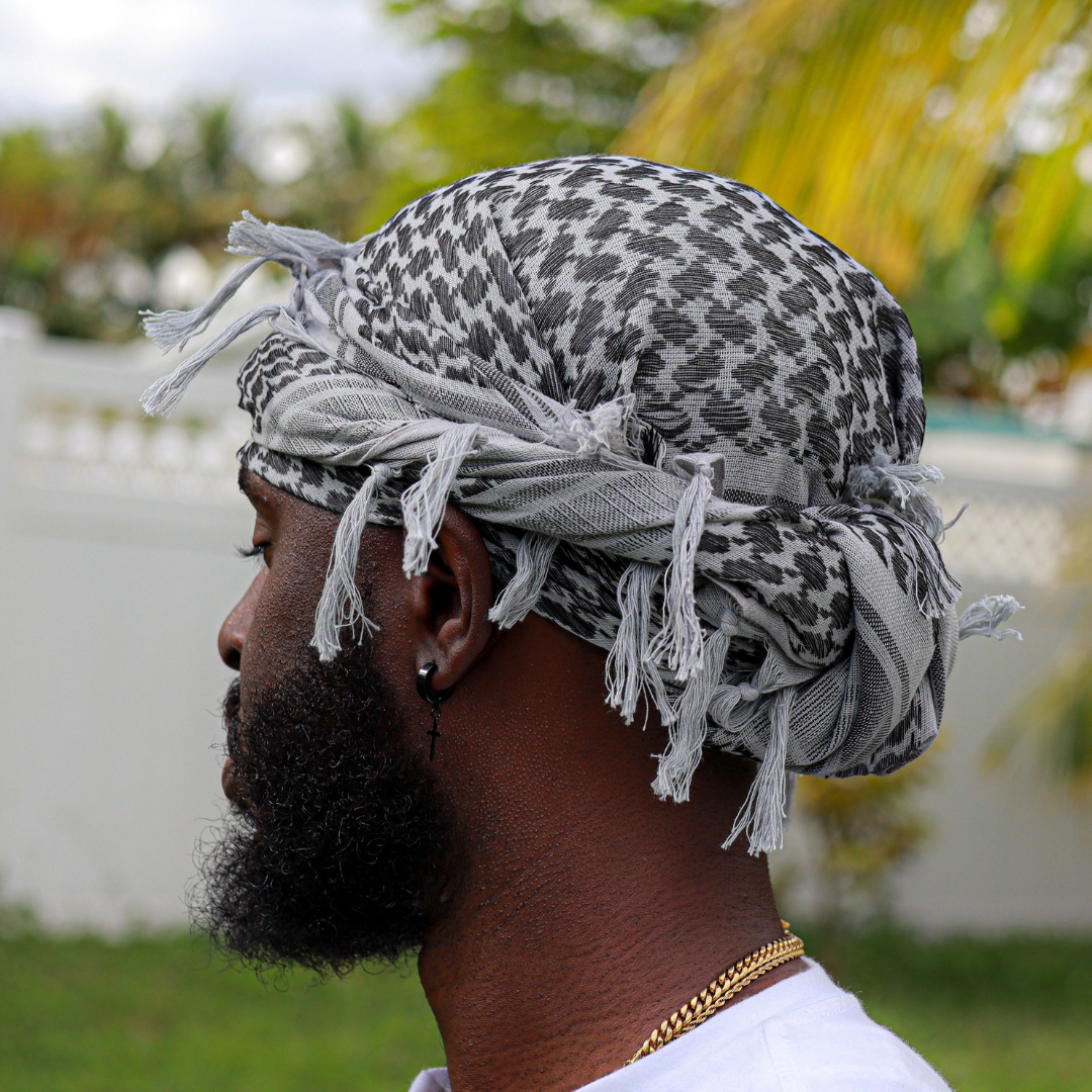 Grey Head Wrap Lurags