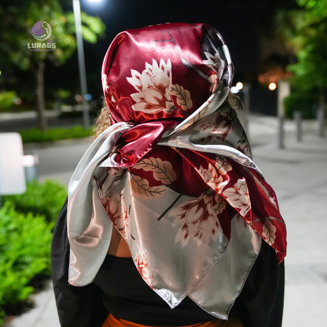 Mauve Silk Scarf