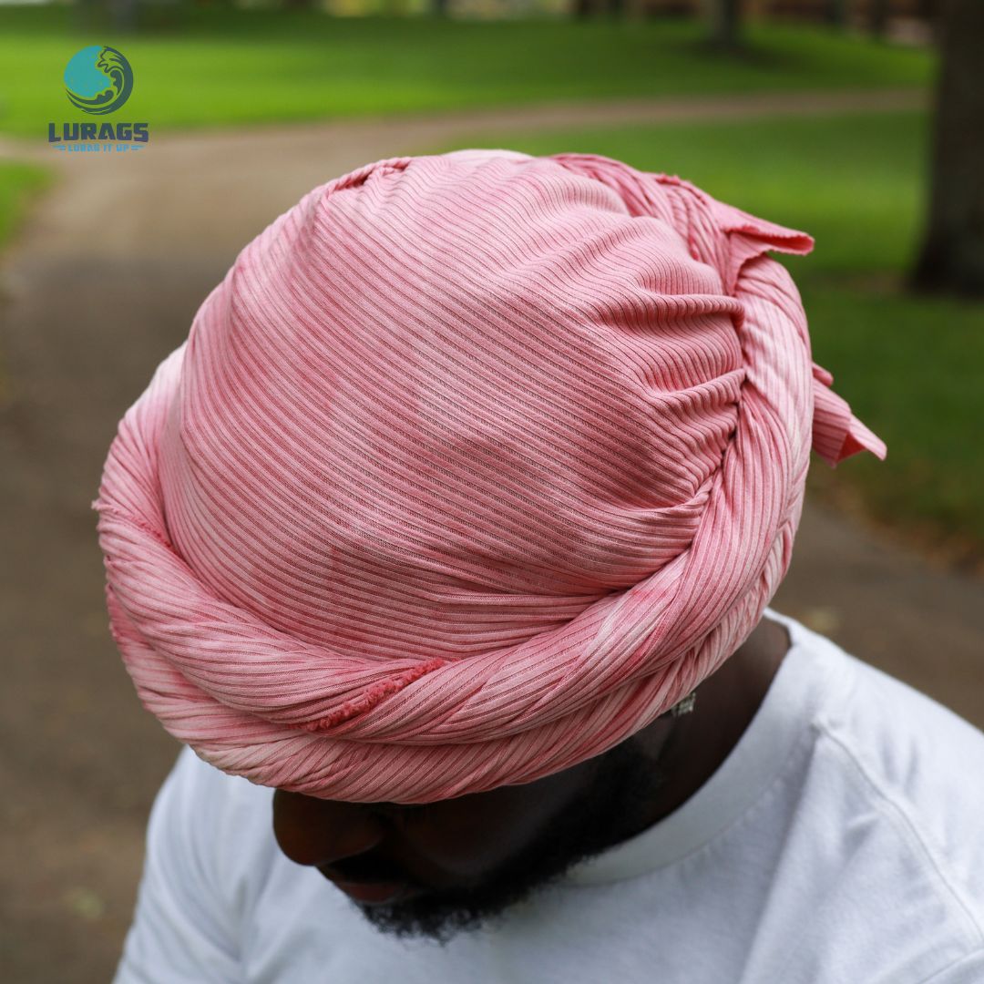 Pink Tie Dye Male Turban