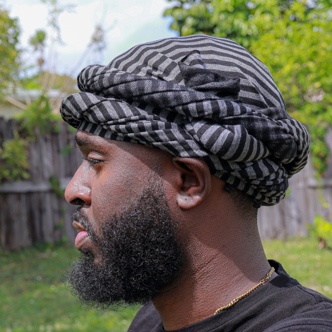 male turbans with stripes