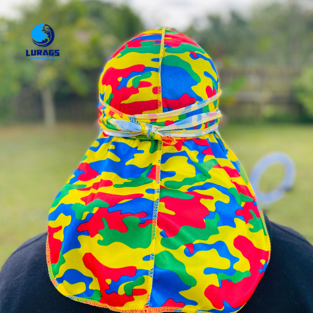 colorful silky Durag